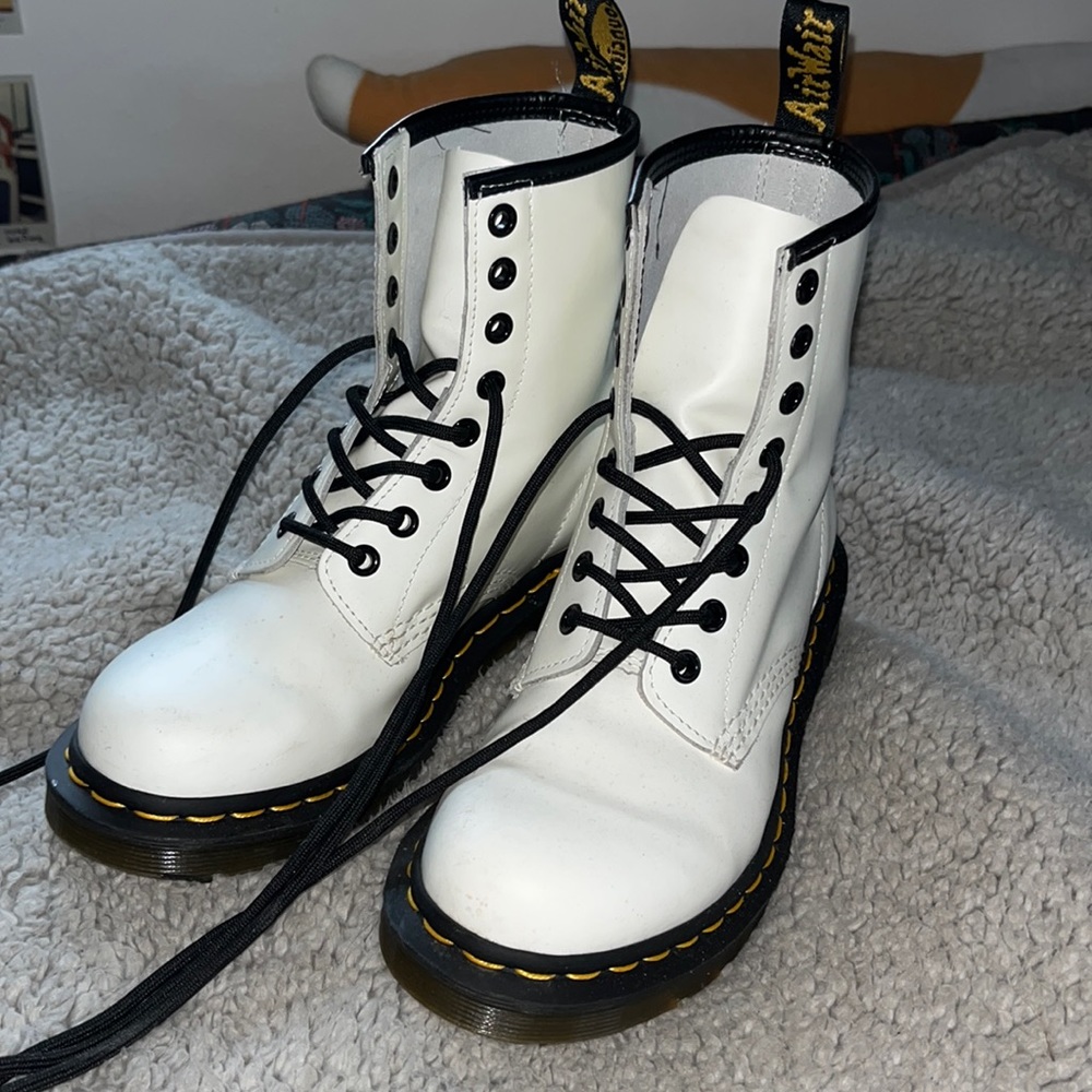 Womens white dr martens